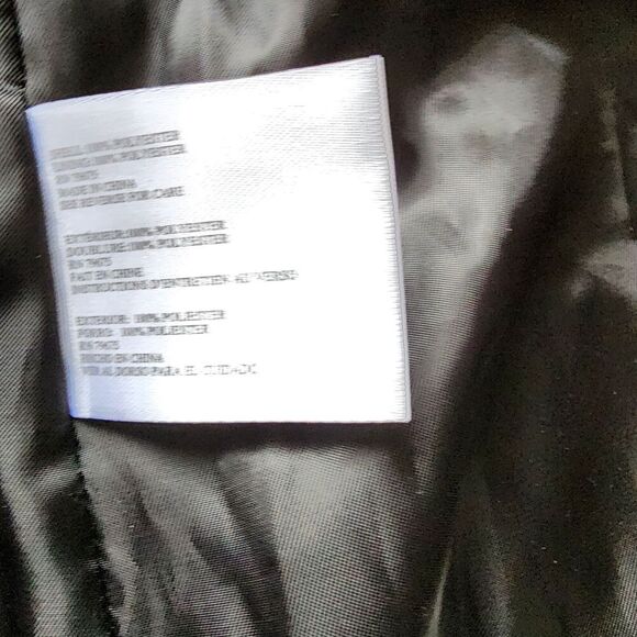 Michael Kors Missy Hooded Coat Women Size S Black Long Sleeve Full Zip Polyester - Picture 7 of 13